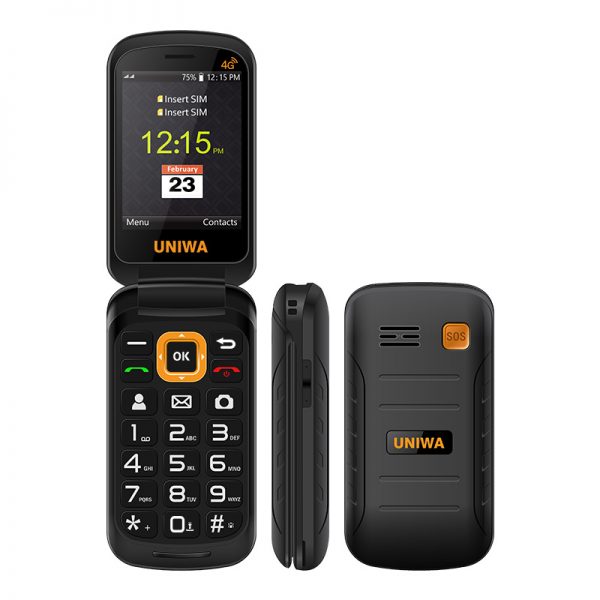 New Product Launch V909t Flip Phone For Seniors Uniwa