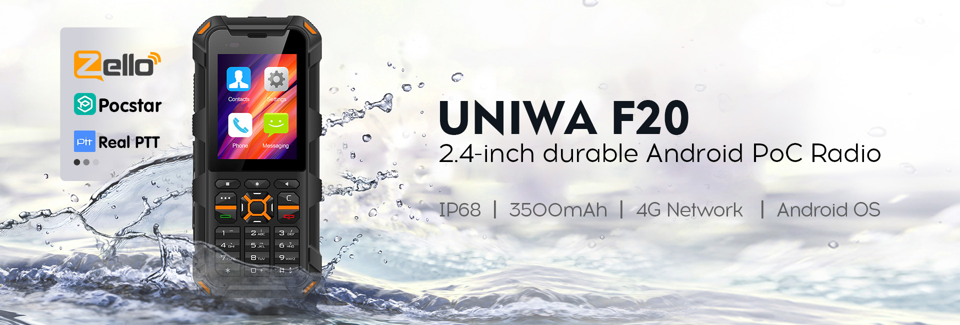 UNIWA F20 Banner