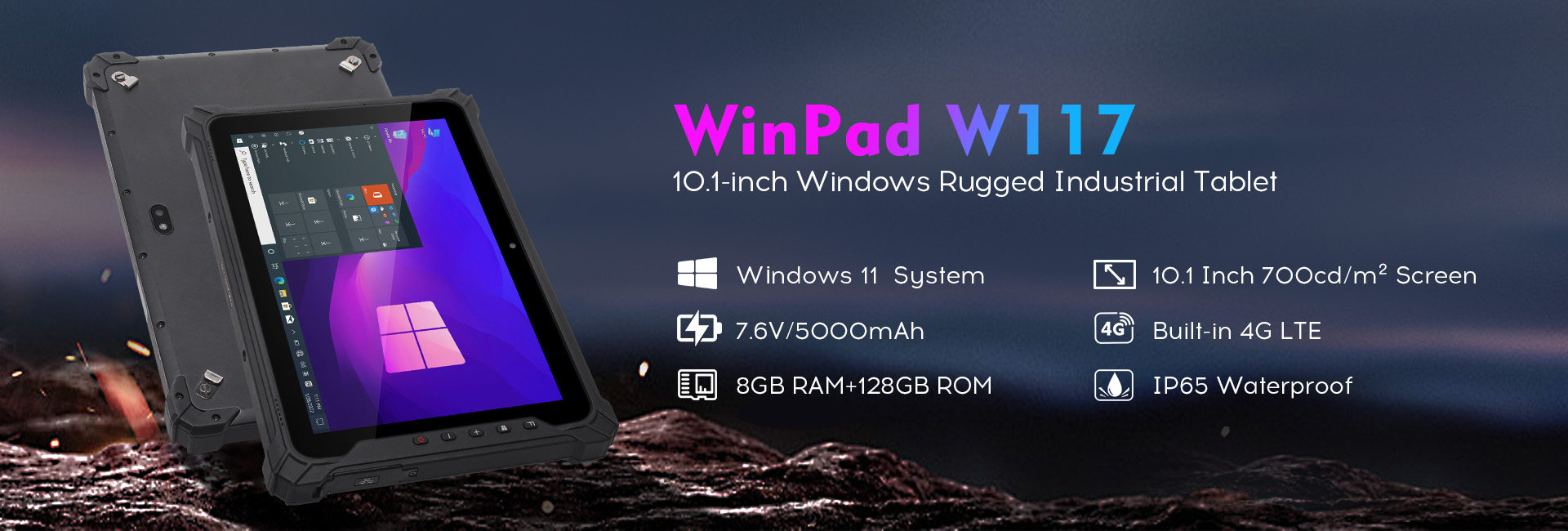 WinPad W117 Banner