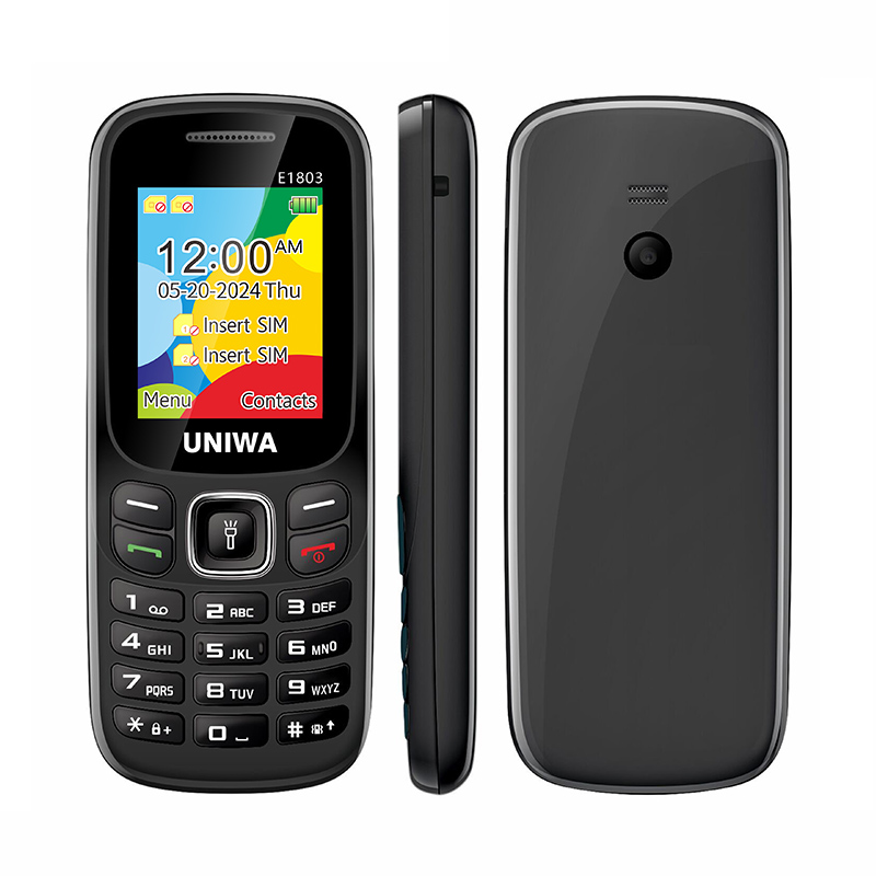 UNIWA E1803 1.77 inch Slim GSM Mini Mobile Phone with Dual SIM and Keypad